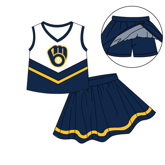 Custom  baby girls Cheerleading dress set     MOQ3  D 7.9