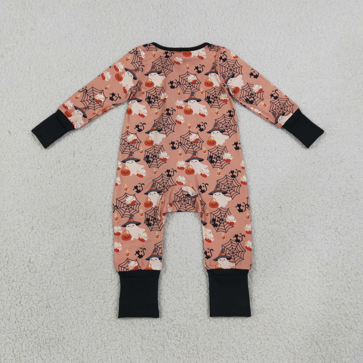 LR3250 Halloween cat spider web flat baby sleeper