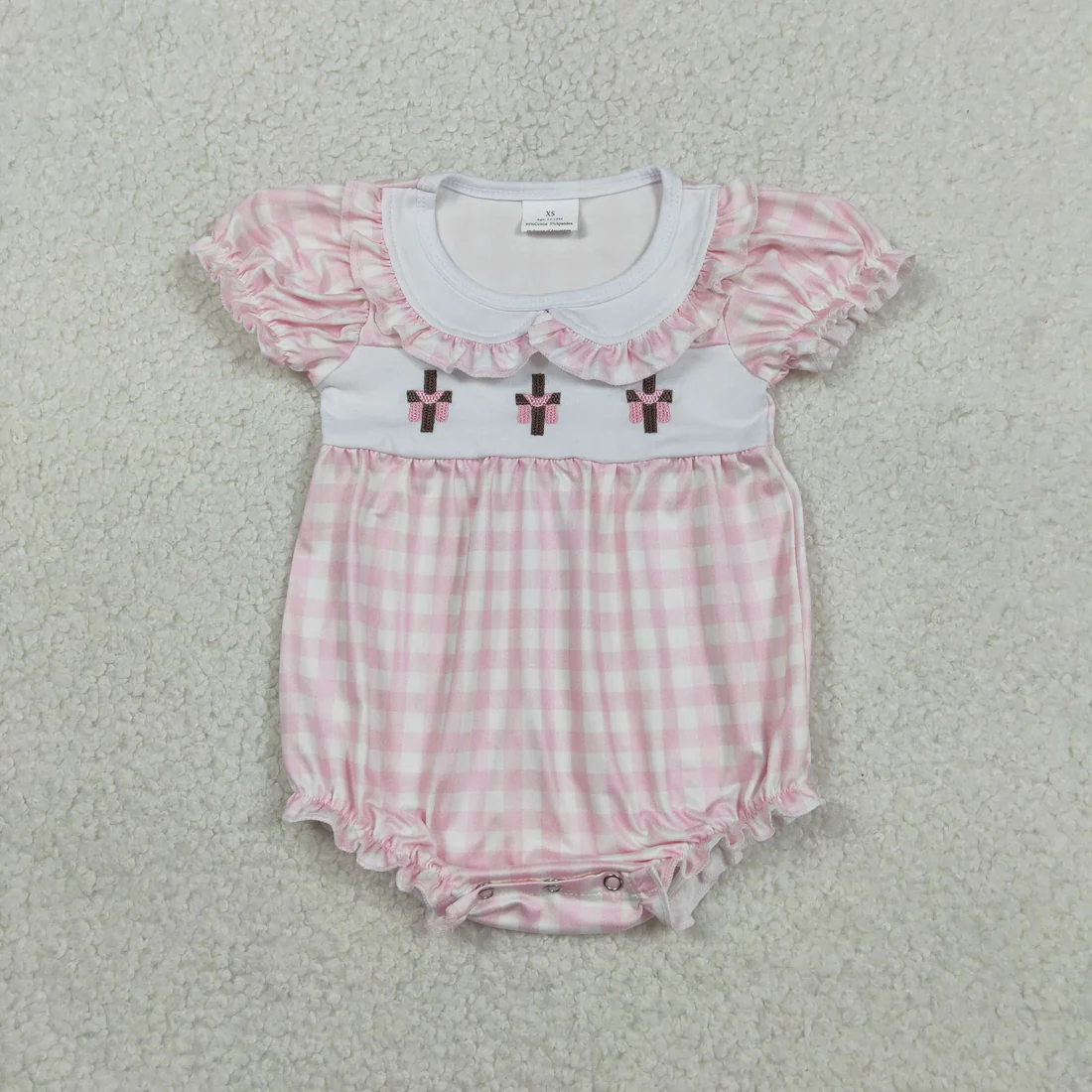 Sibling easter cross romper and dress