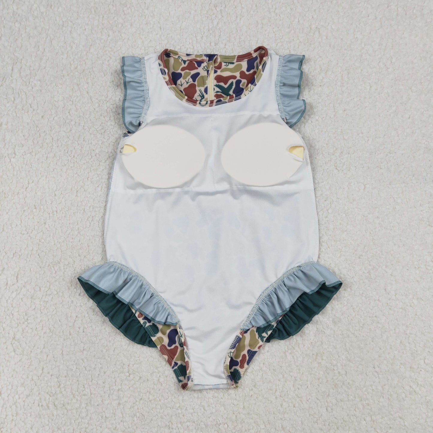 baby girl hunting camo one piece swimsuit