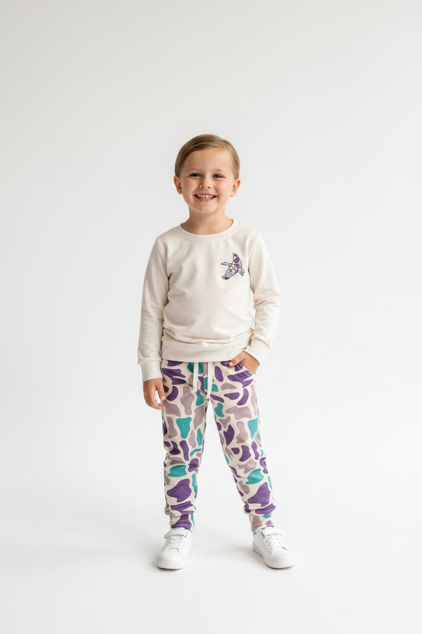 Pre order camo mallard print jogger outfit boys clothes