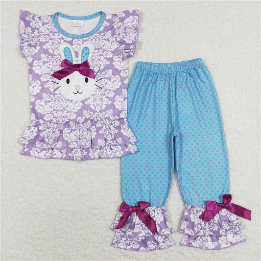 A0-1 Rabbit Purple Short Sleeve Suit