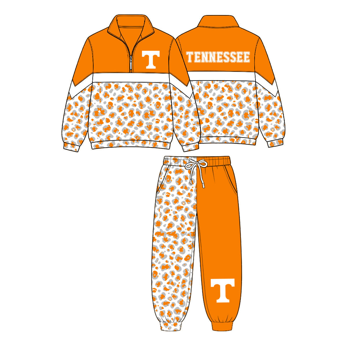MOQ 5 one items Custom Style football team pullover joggers outfit