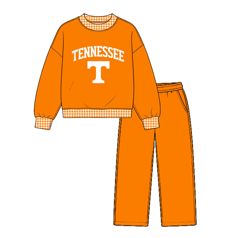 MOQ 5 one items TAT 6-8weeks 95%cotton 5%spandex custom football team sweatershirt pants set