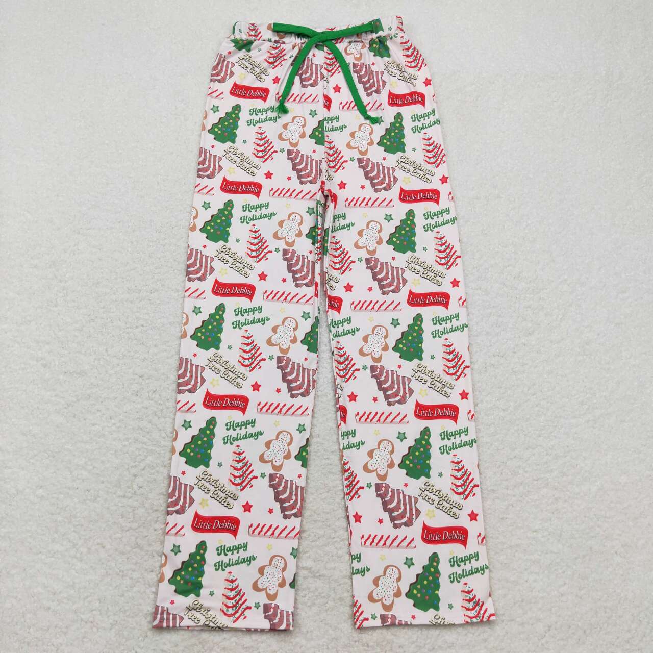 P0490 Adult Women Christmas Season Tree Bottom Pants Pajamas