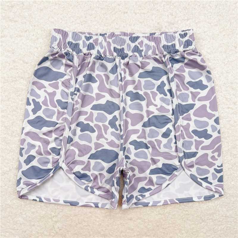 Match Family Baby Girls Boys Grey Camo Summer Shorts Bottoms  D 3.13