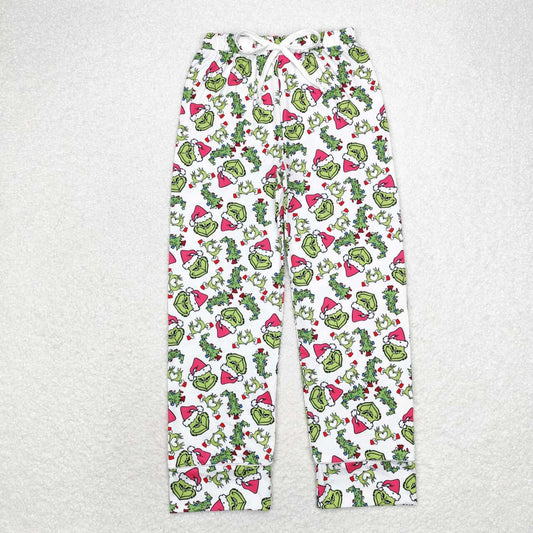 P0542 Adult women's Christmas tree rose red white trousers