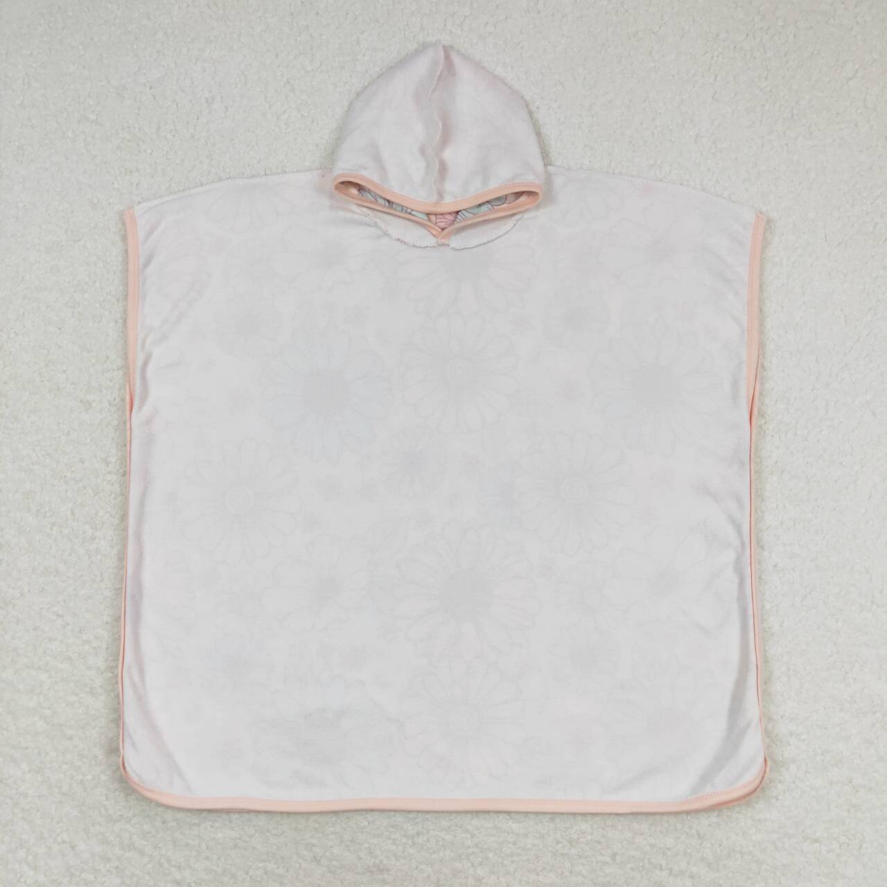 S0327  Floral colored hooded bathrobe towel D 4.17