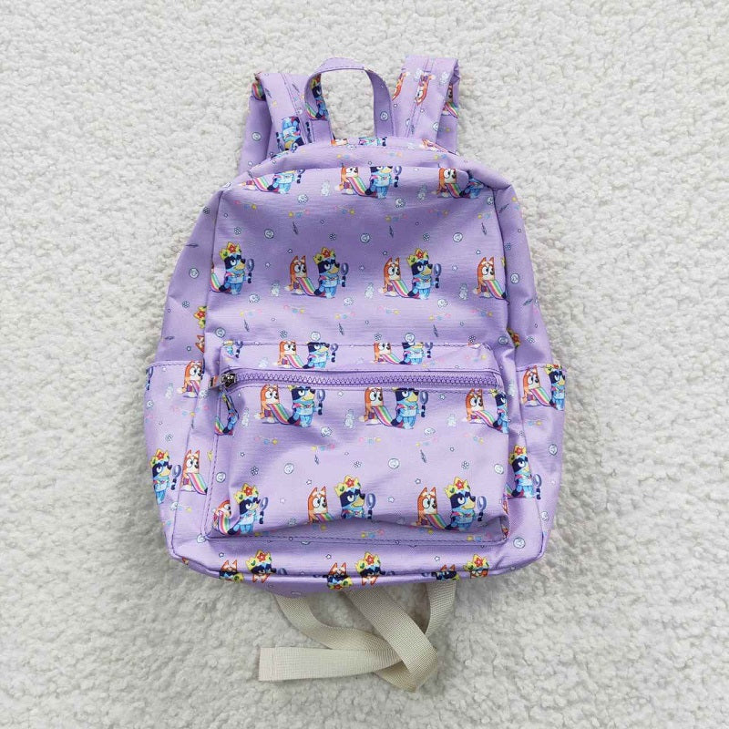 BA0058 B dog purple backpack