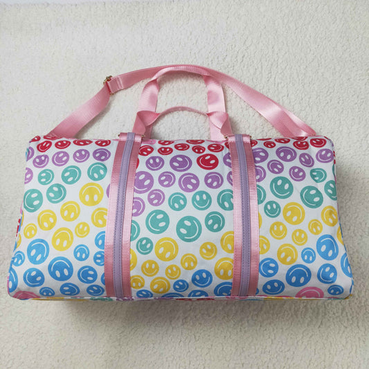 BA0068 Smile White Pink Gym Bag