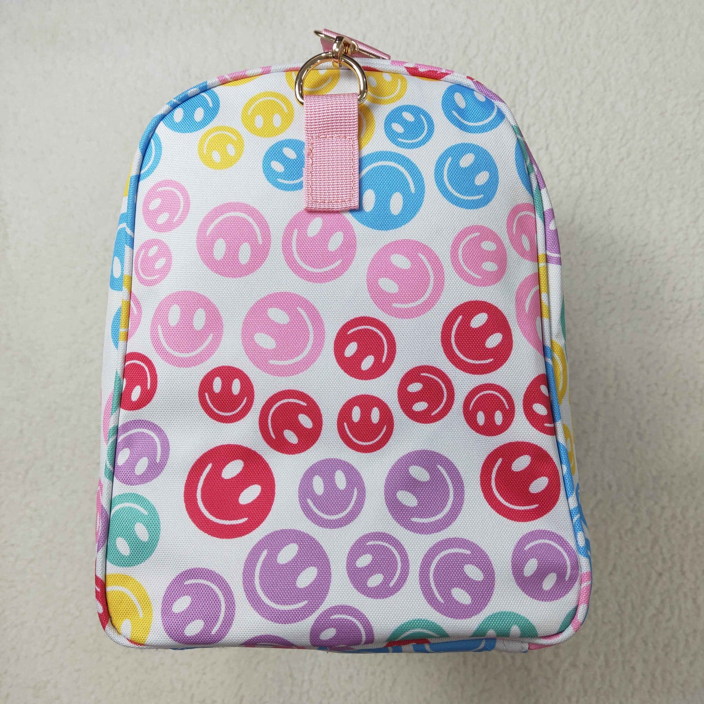 BA0068 Smile White Pink Gym Bag
