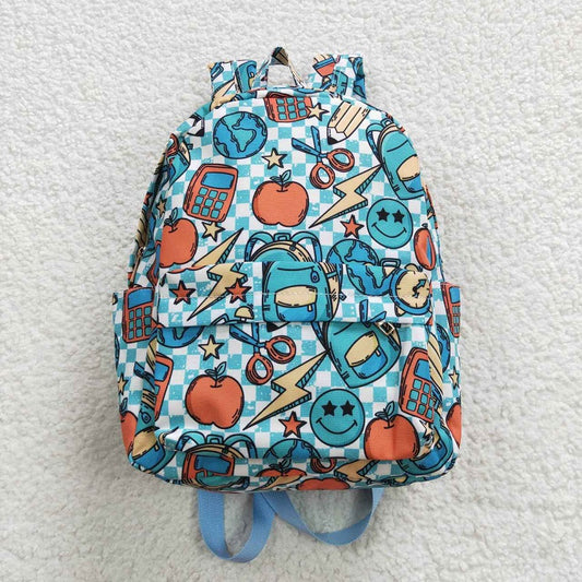 BA0071 Smile Apple Pencil Green Backpack