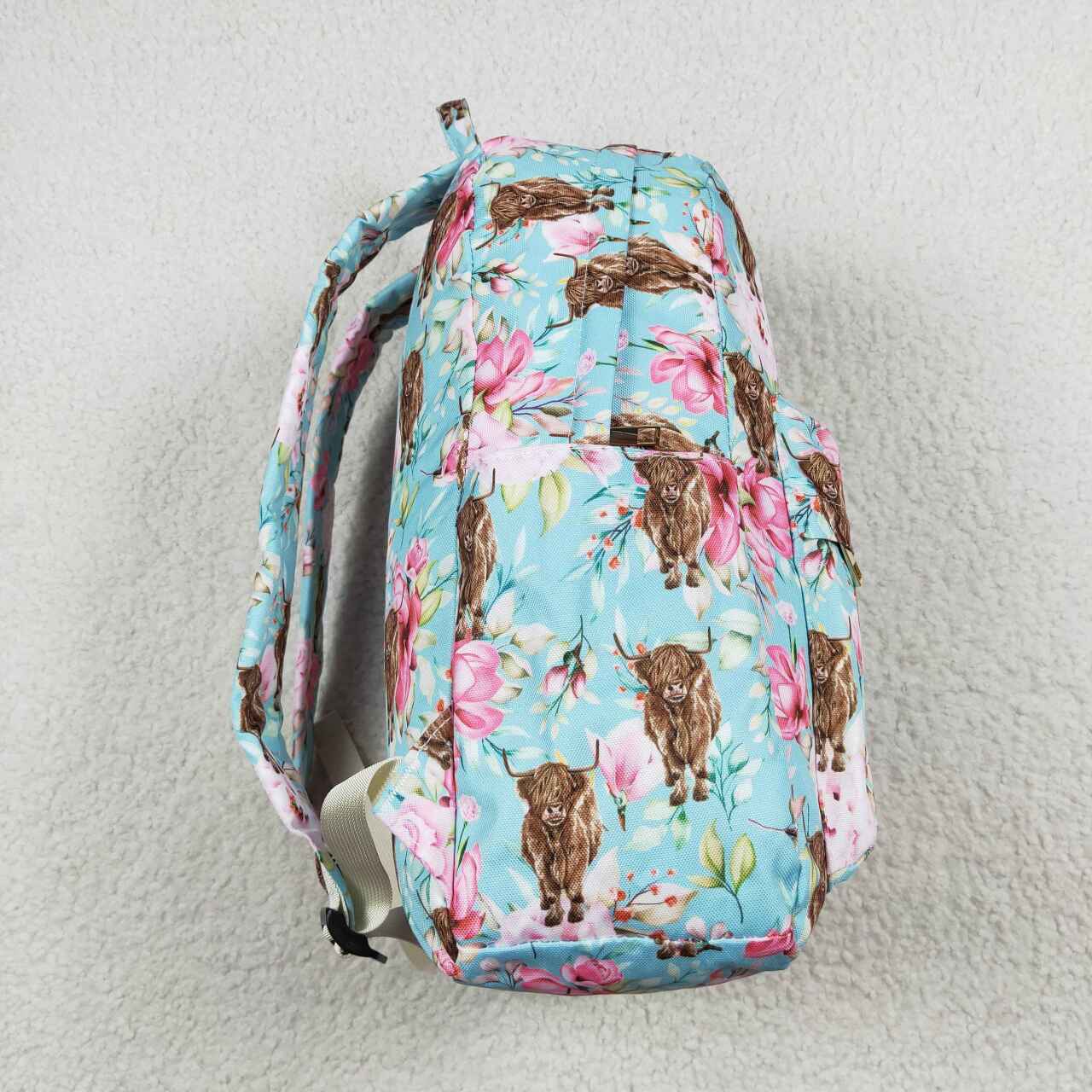 BA0081 Alpine Blossom Light Blue Backpack