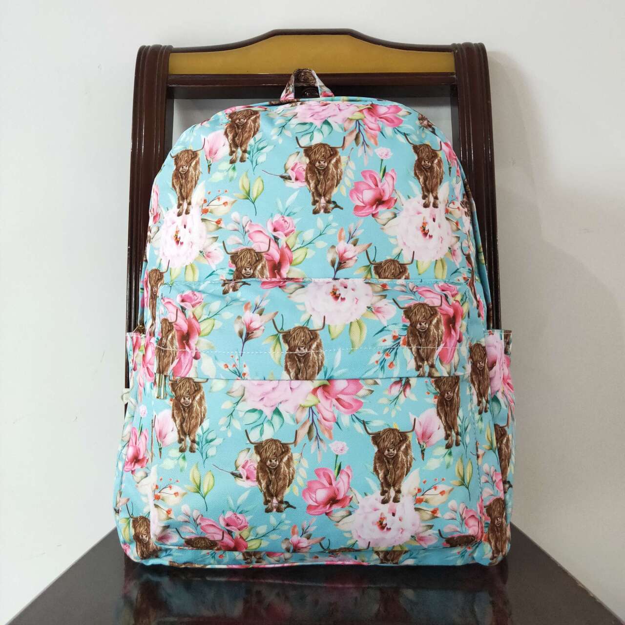 BA0081 Alpine Blossom Light Blue Backpack