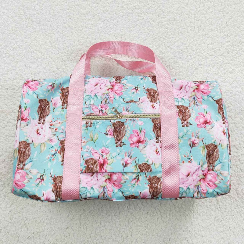 BA0084 Alpine Blossom Light Blue Gym Bag