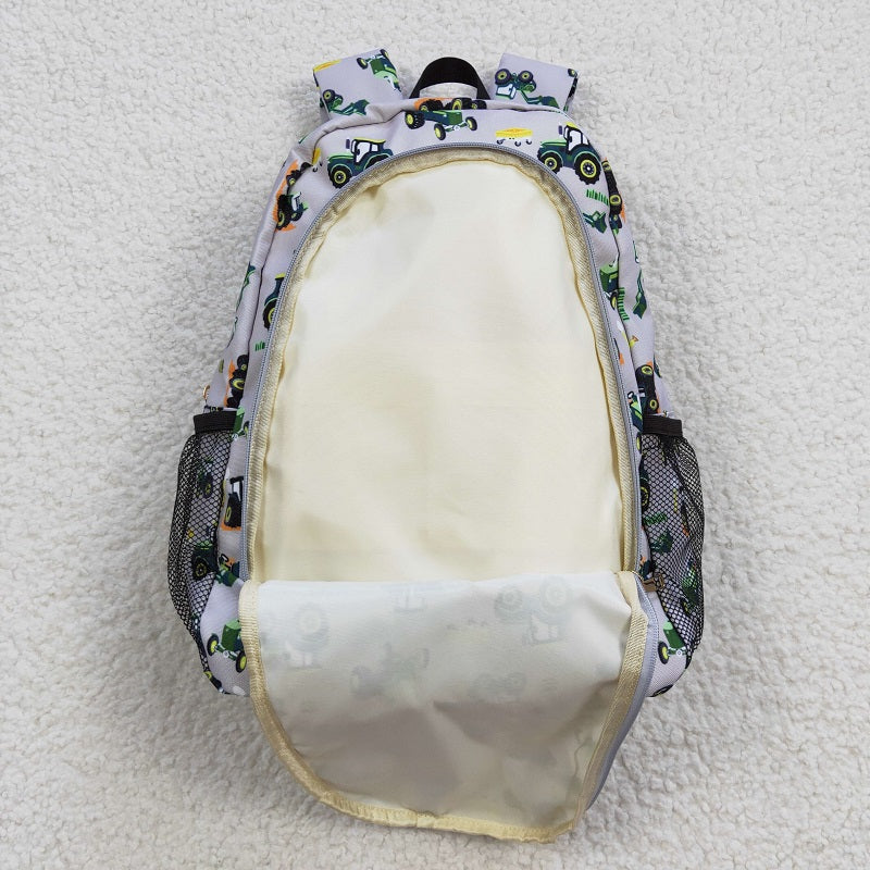 BA0085 Farm Tractor Truck Gray Backpack