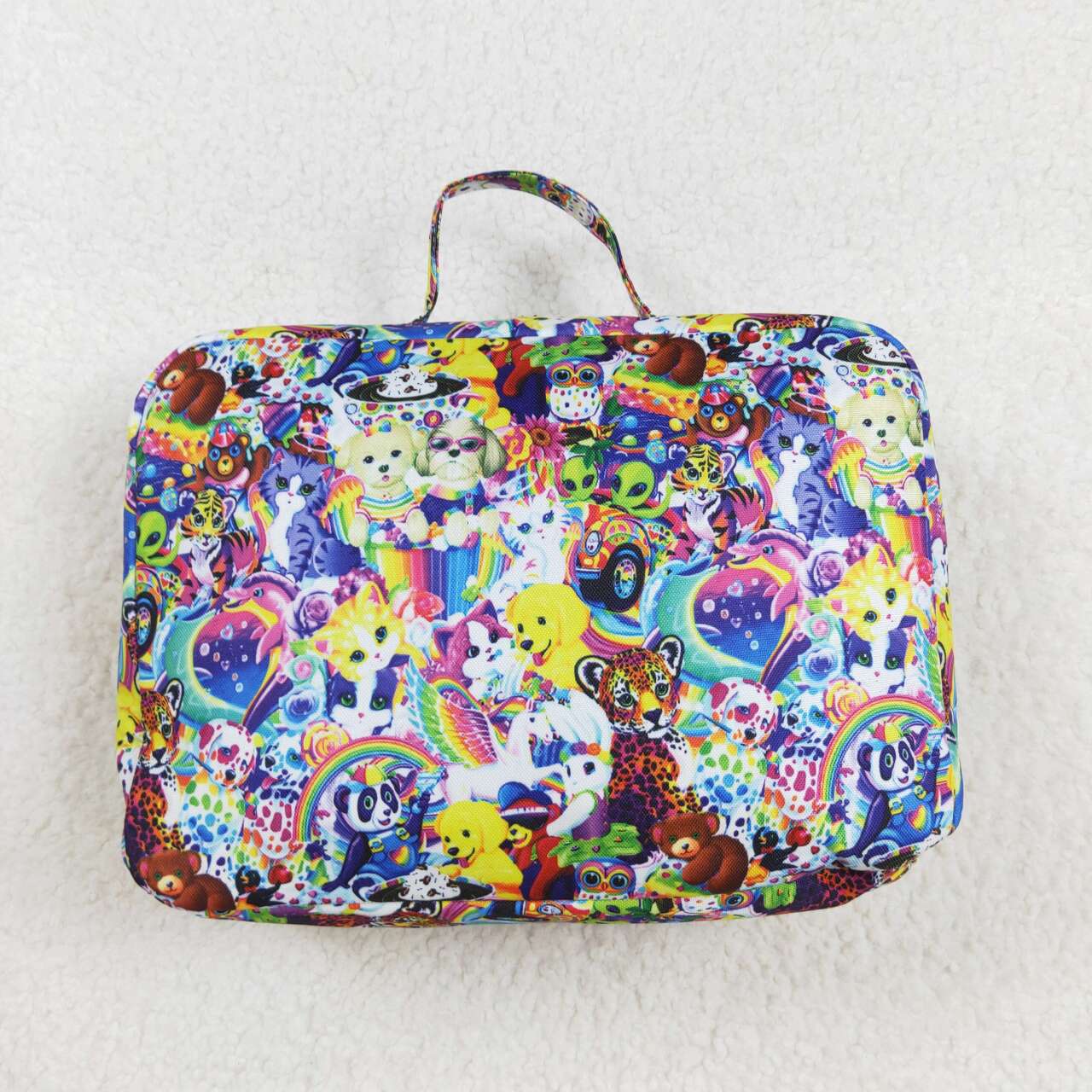 BA0096 Cartoon Purple Meal Bag Lunch Box Bag