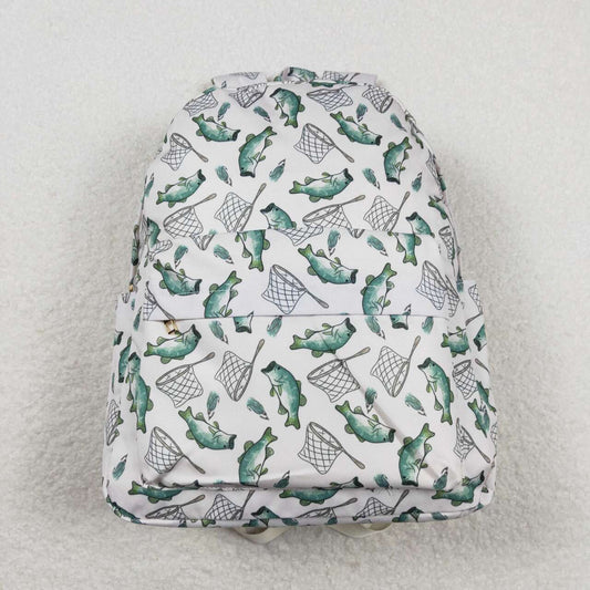 BA0123 Fishing White Backpack