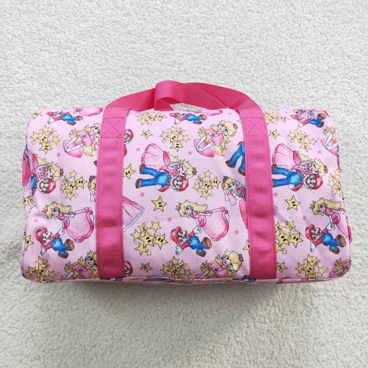 BA0130 Cartoon star pink gym bag