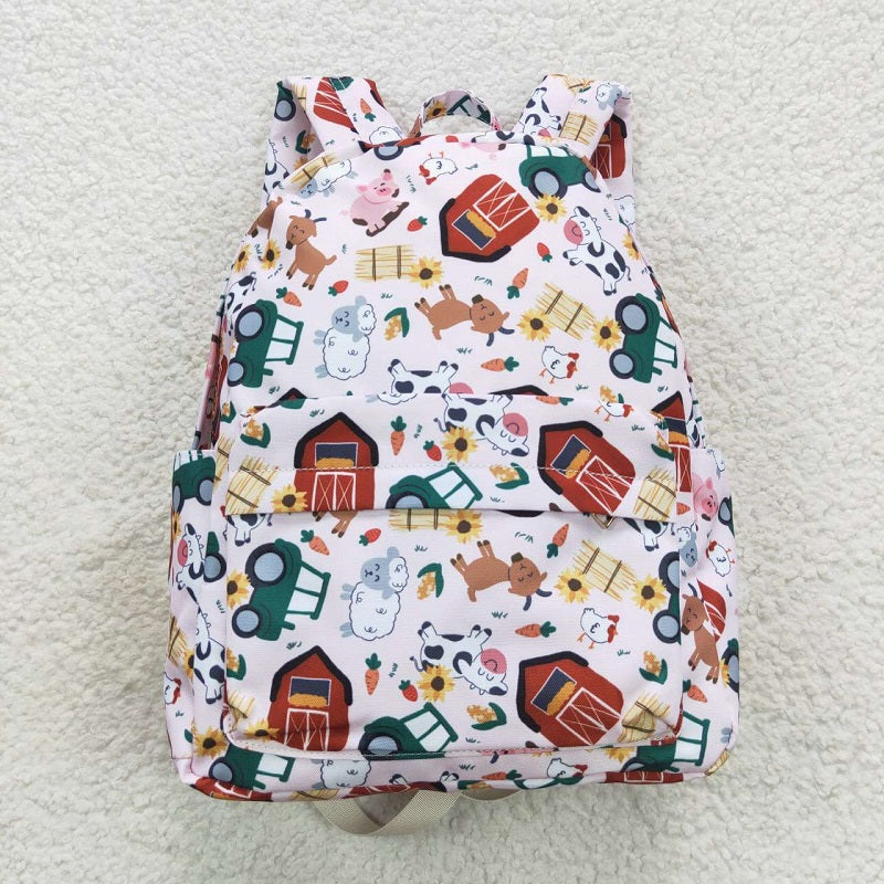BA0141 Farm Animals Red House Tractor Backpack