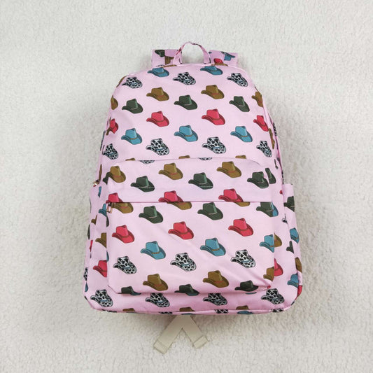 BA0181 Cowboy Hat Pink Backpack