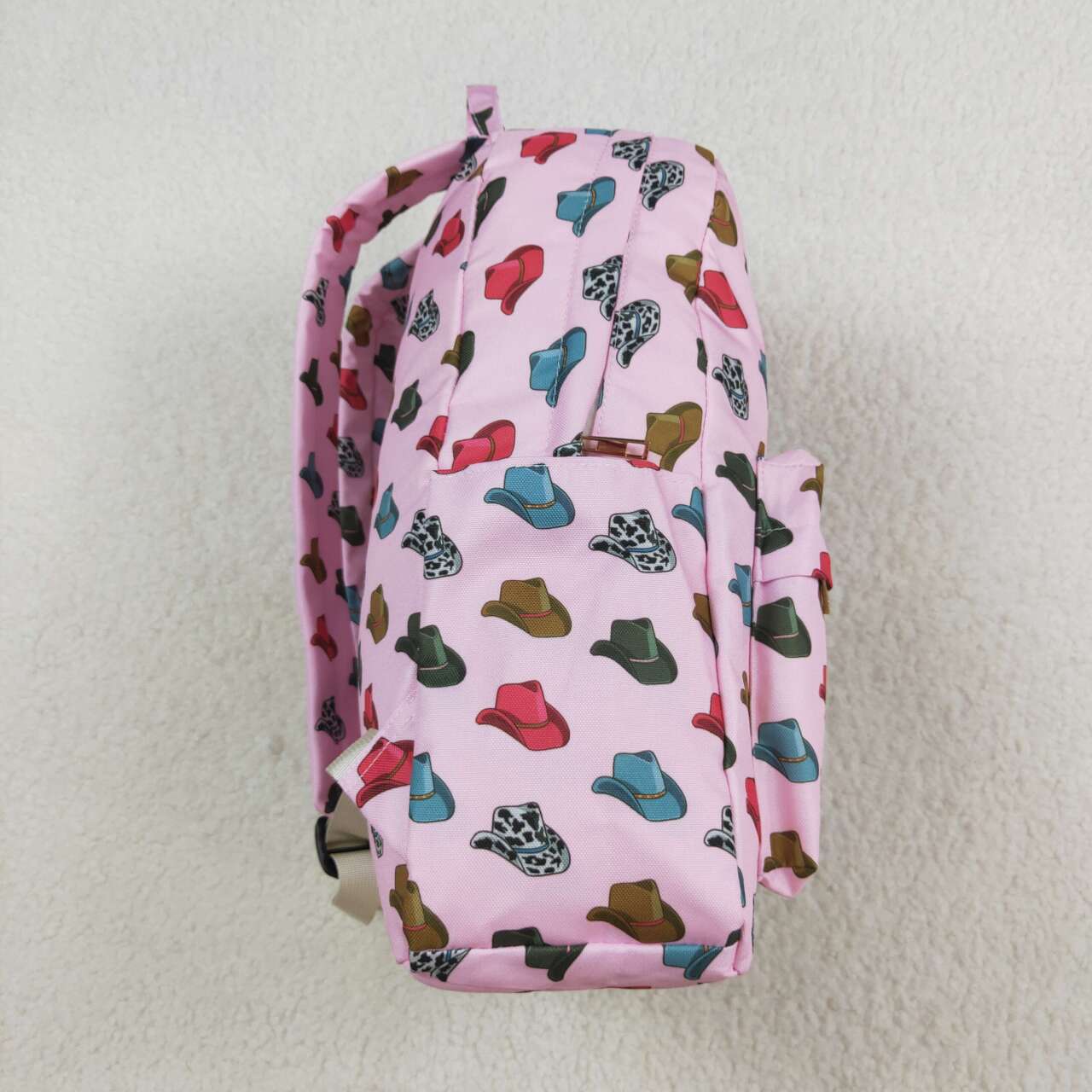 BA0181 Cowboy Hat Pink Backpack
