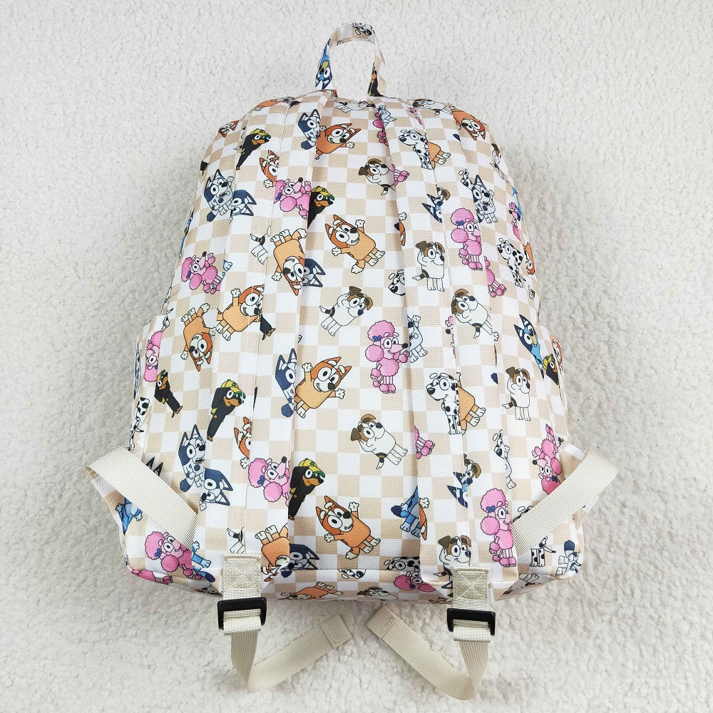 BA0187 Cartoon Plaid Backpack