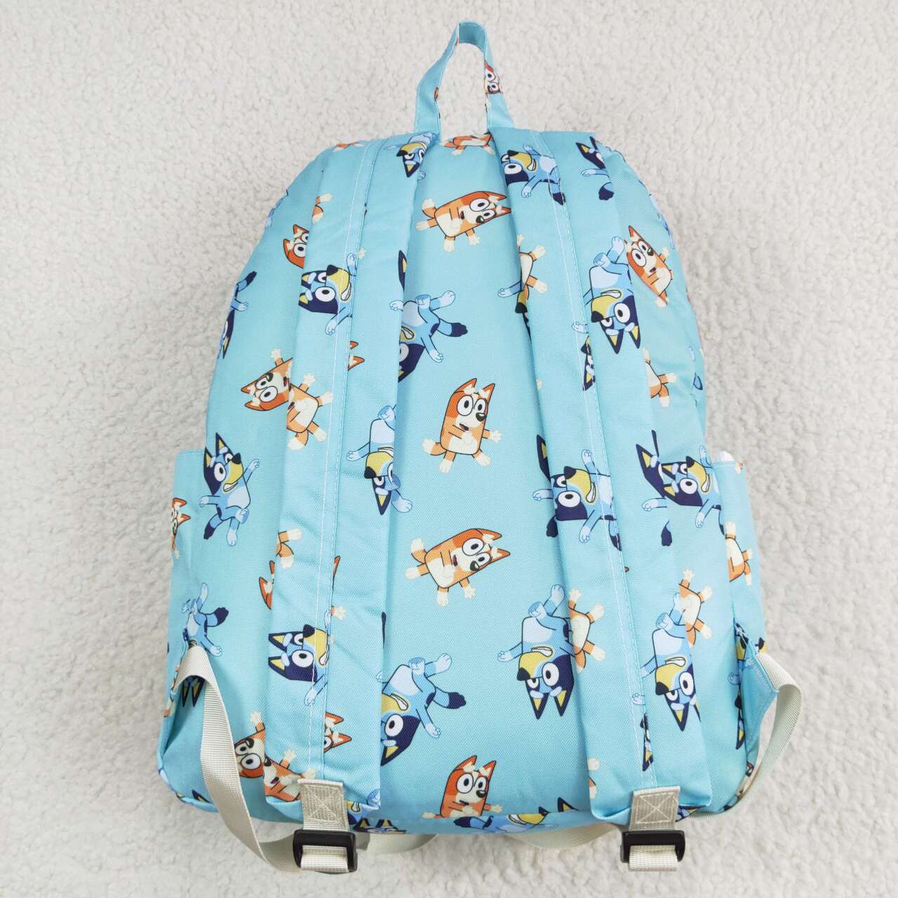 BA0195 Baby Girls Dogs Blue Zip Backpack Back Bags