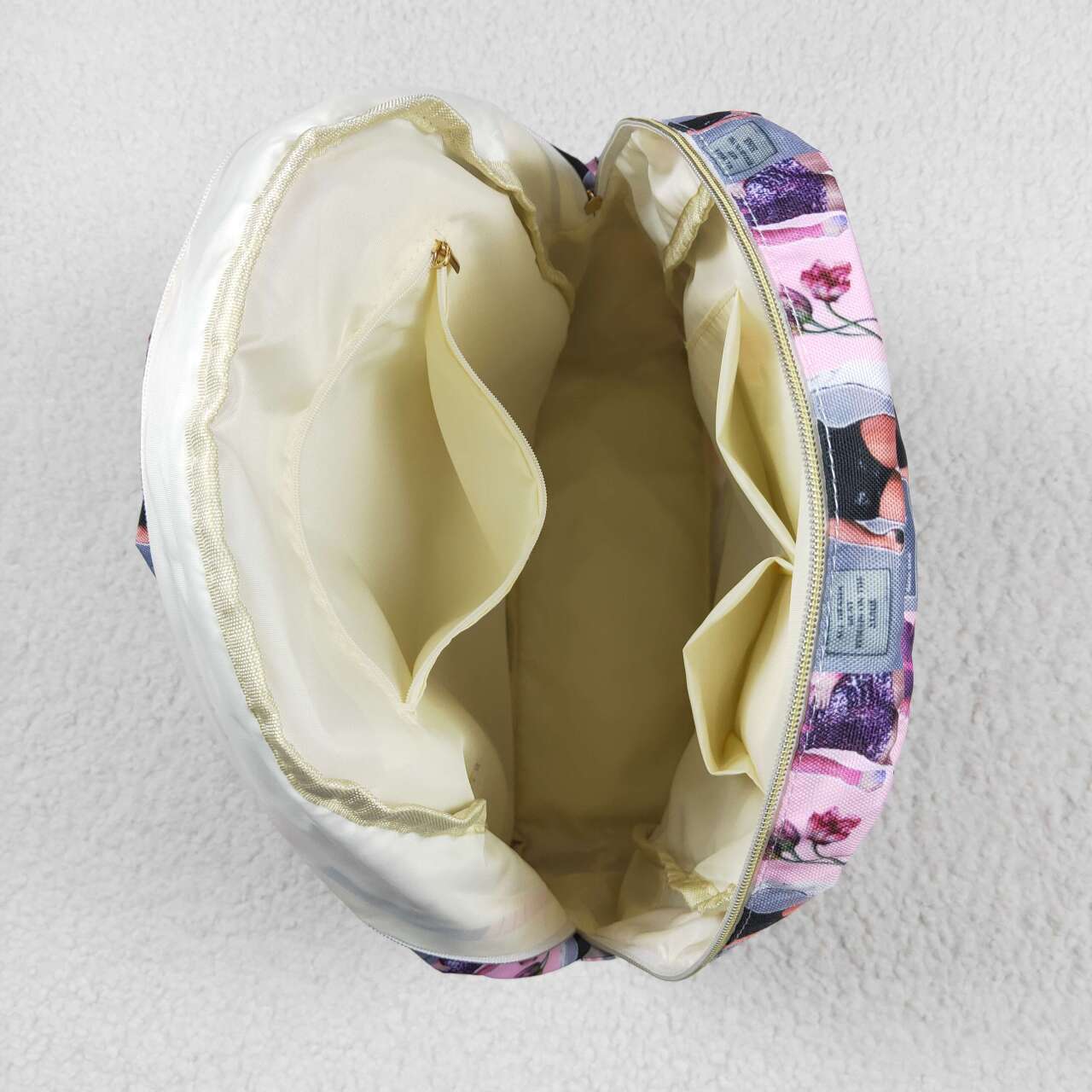 BA0215 Pink grey backpack