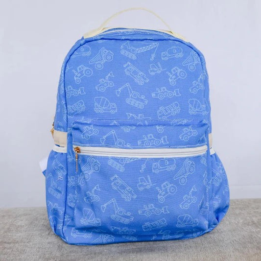 presale BA0219 Engineering vehicle blue backpack