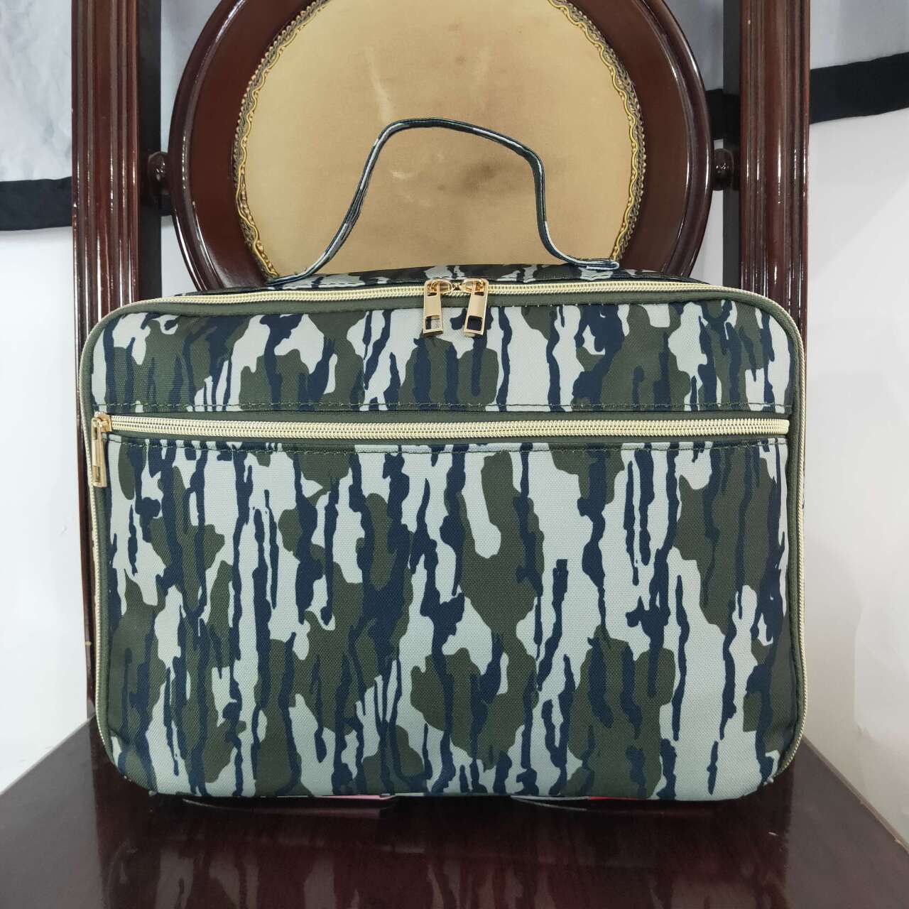 BA0228 Army Green Camouflage Lunch Box Bag