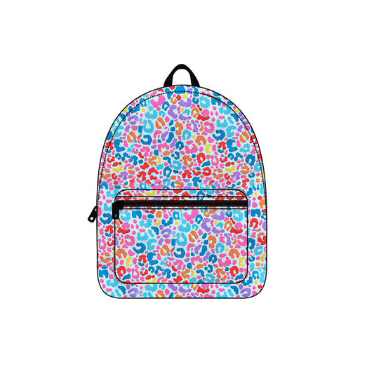 presale BA0232 Colorful leopard print backpack