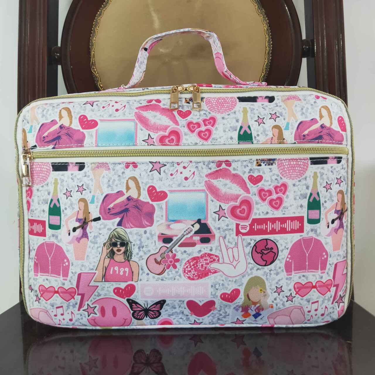 BA0235 Silver lunch box bag