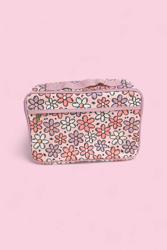 presale BA0243 Flower Moon Star Pink Lunch Box Bag