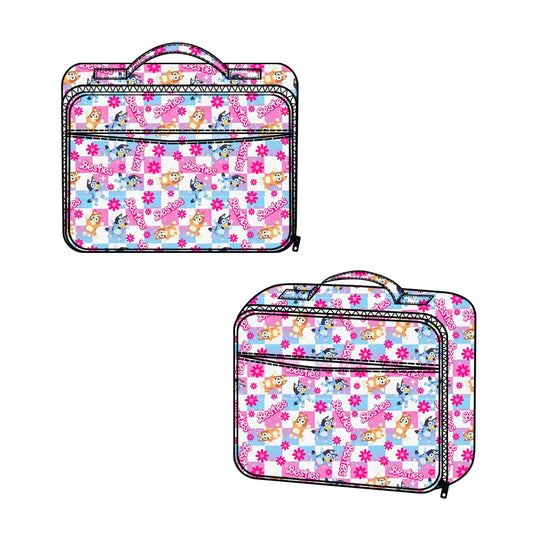 presale BA0248 Cartoon colorful plaid lunch box bag 2024 7.15