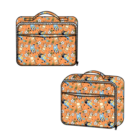 presale BA0249  Flower orange lunch box bag  2024 7.15