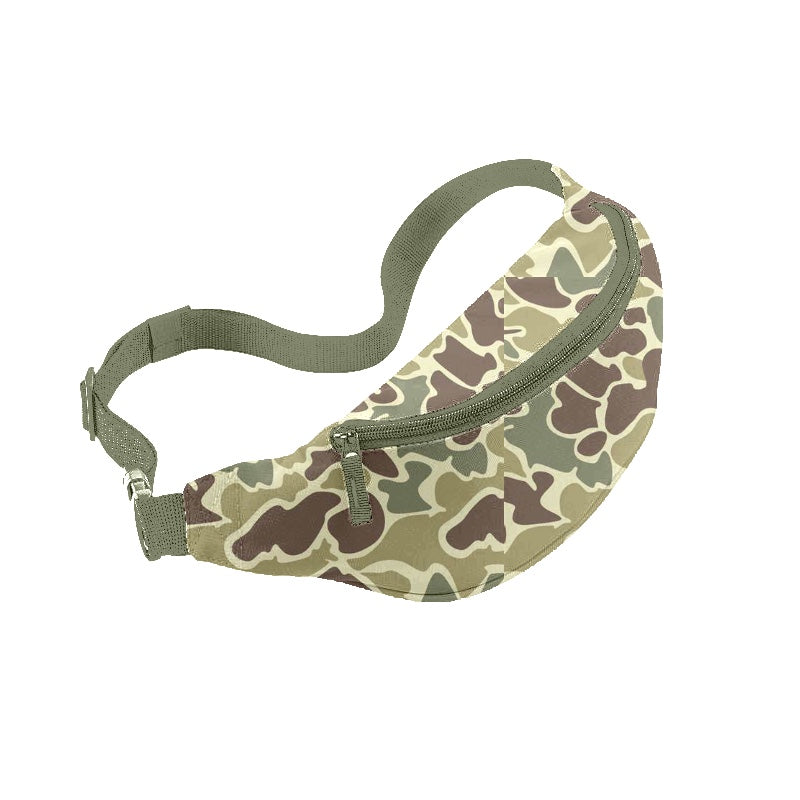 Presale BA0257 Baby Kids Green Camo Small Fanny Bags   2024  7.24