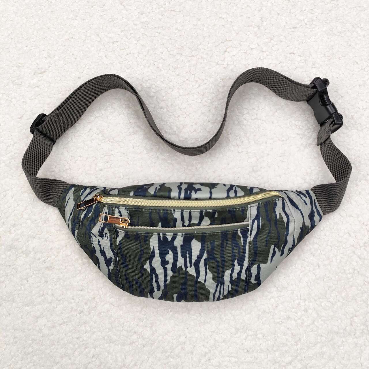 BA0258  Army Green Camouflage Waist Bag