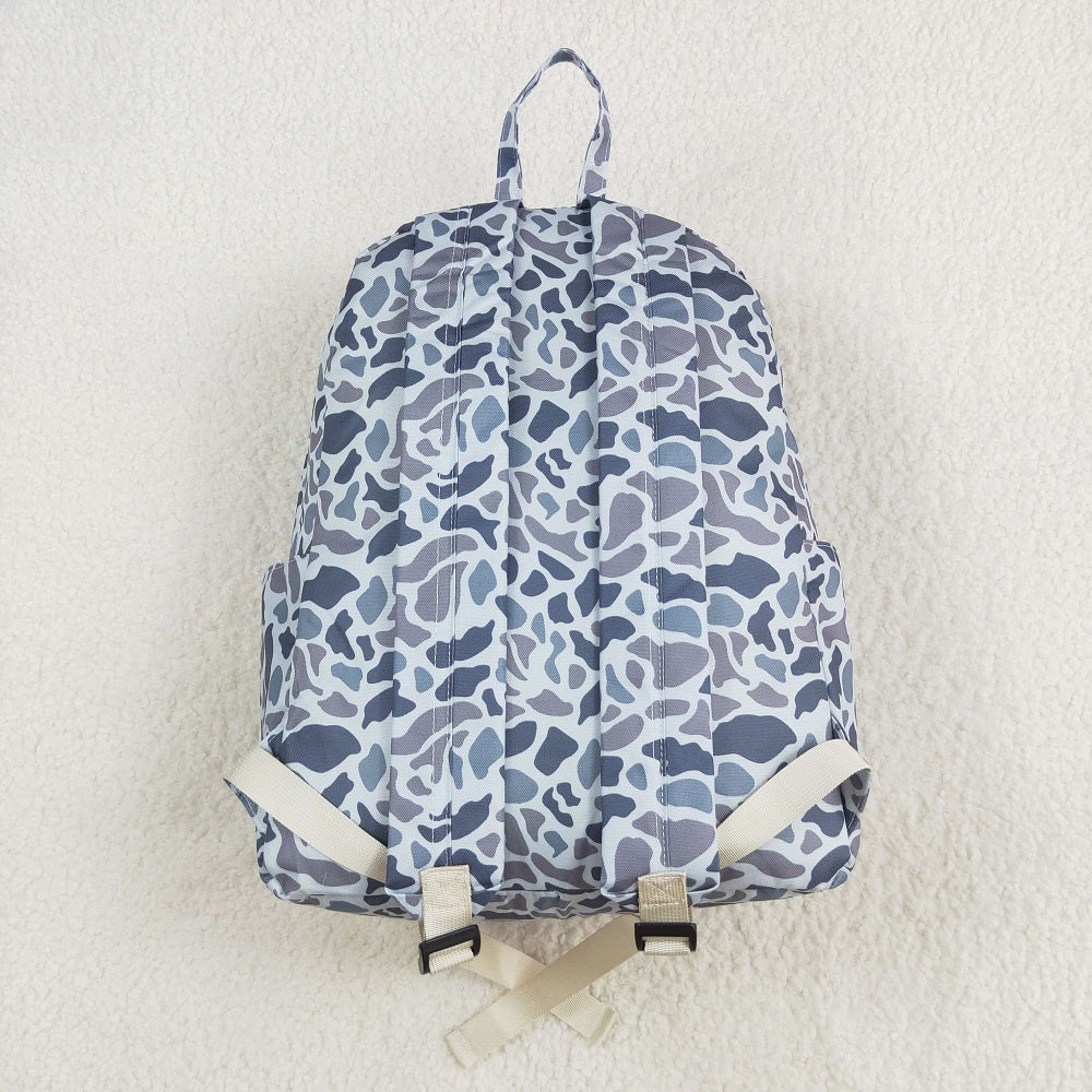 BA0260 Baby Kids Boys Grey Hunting Camo Backpack Zip Back Bags D 5.6