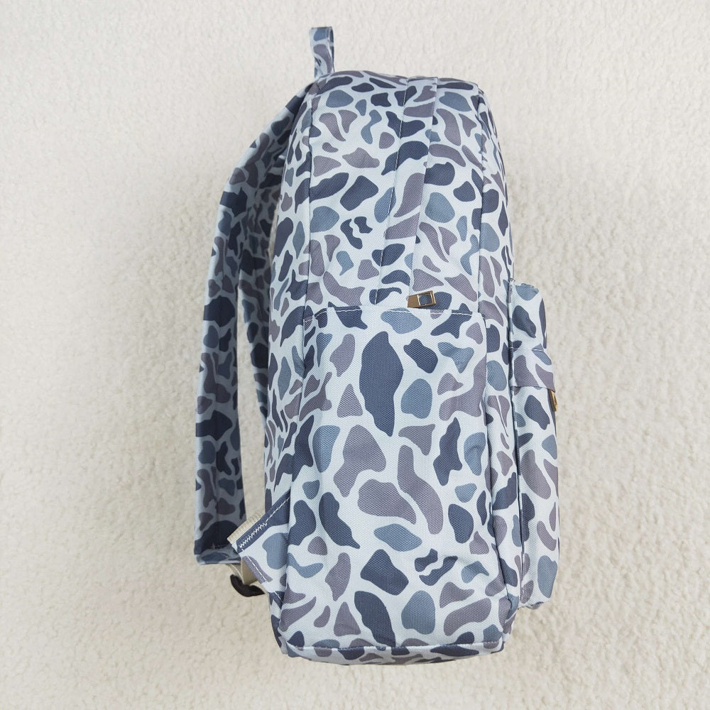 BA0260 Baby Kids Boys Grey Hunting Camo Backpack Zip Back Bags D 5.6