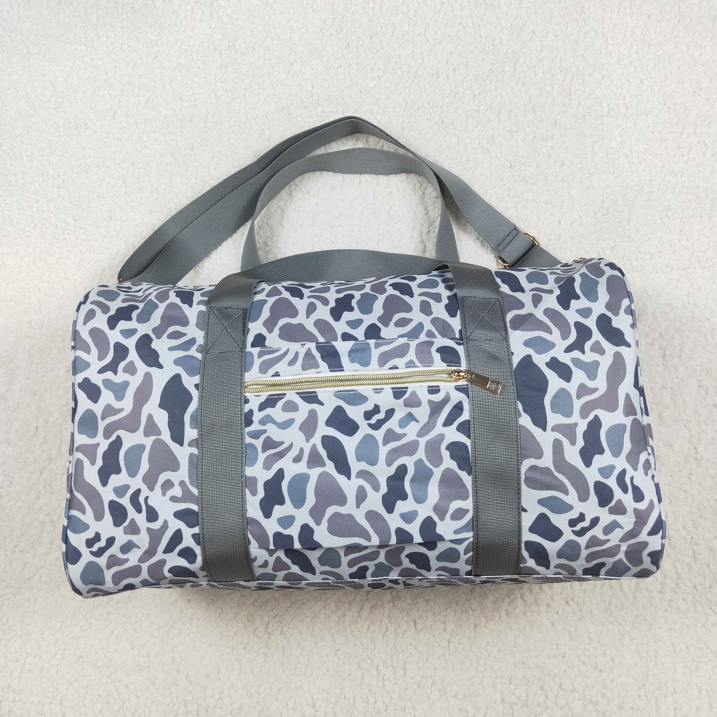 BA0262 Young Adult Grey Camo Tree Branches Gym Bags