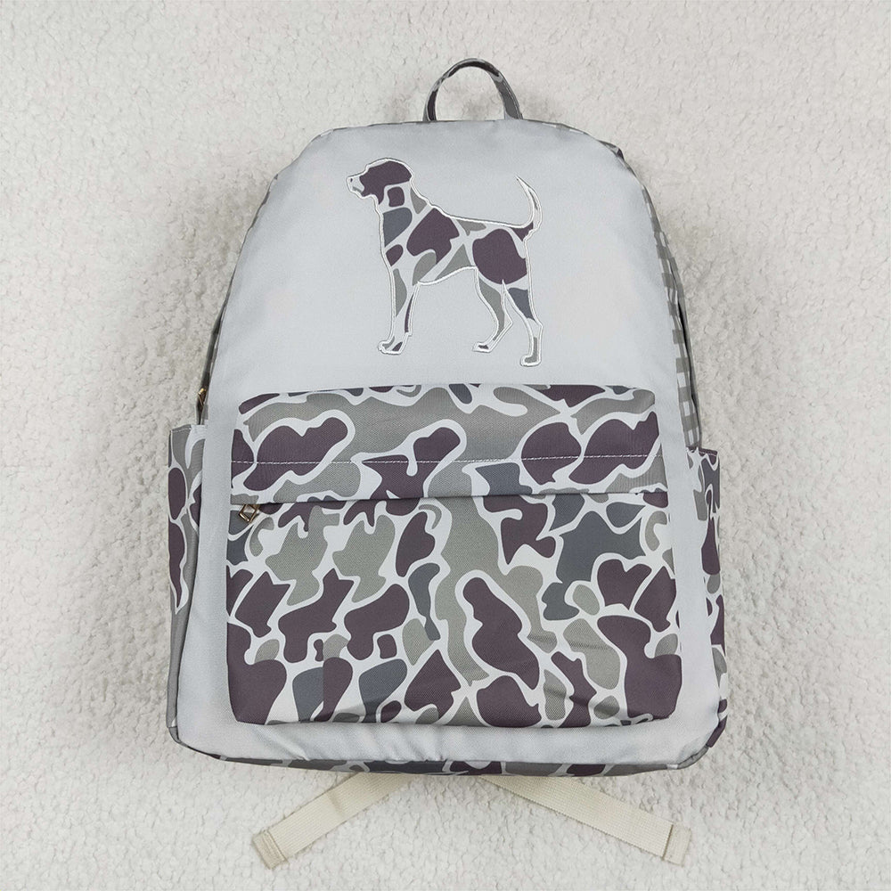 BA0268  Camouflage Puppy Check Backpack  D 4.19