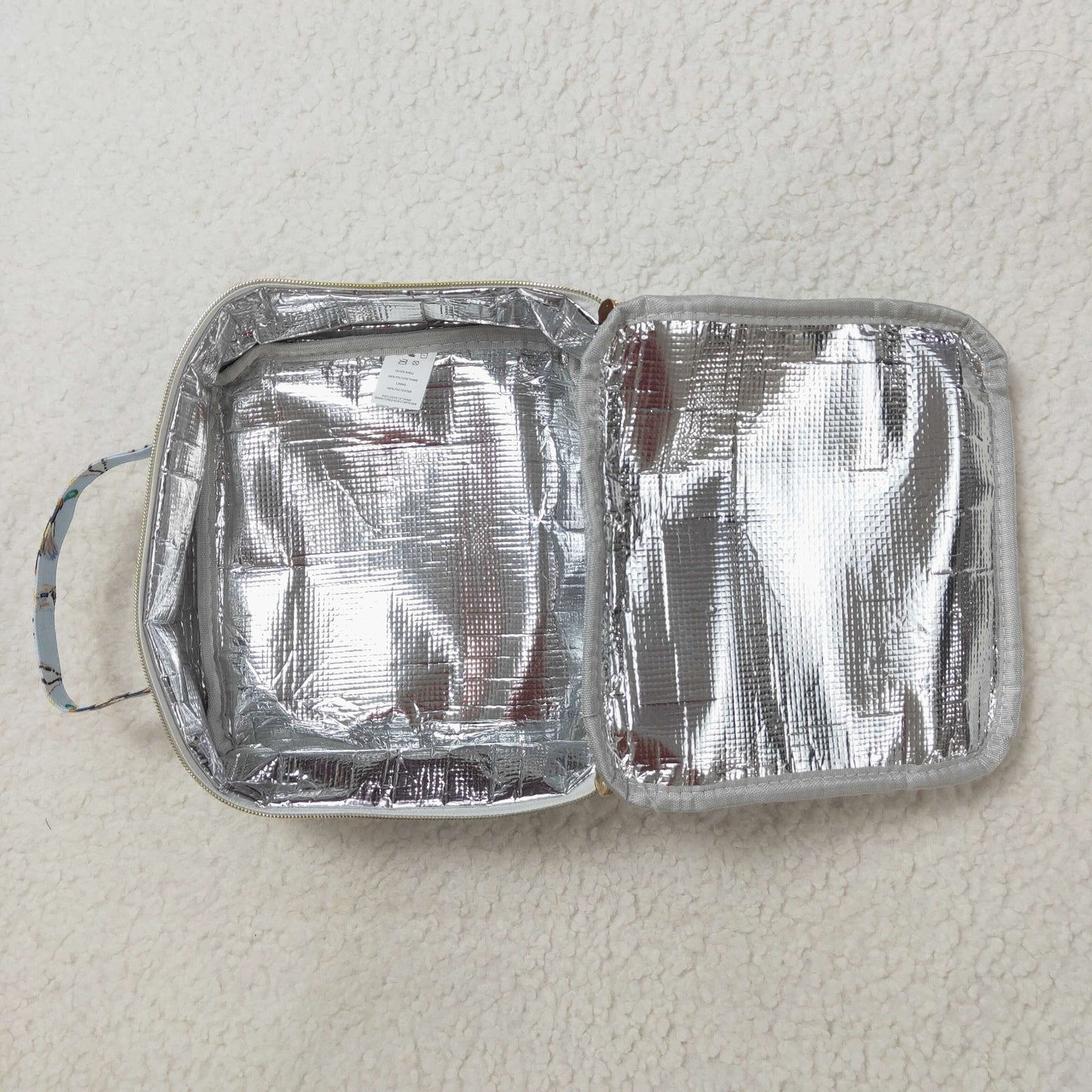 BA0276  Duck Blue Striped Meal Bag Lunch Box Bag  D 5.6