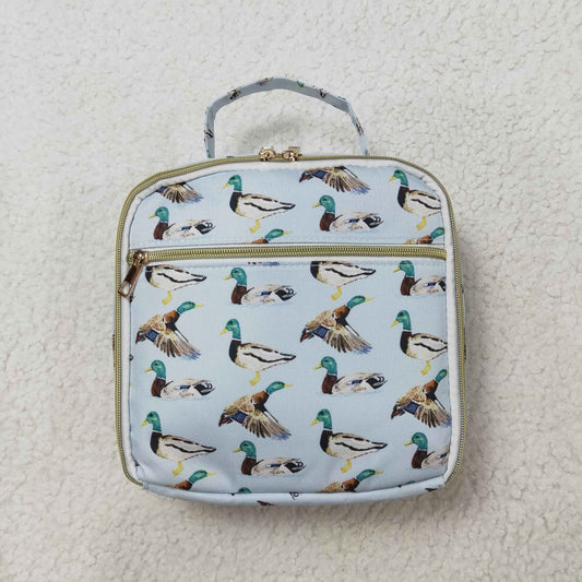 BA0276 Duck Blue Striped Meal Bag Lunch Box Bag D 5.6