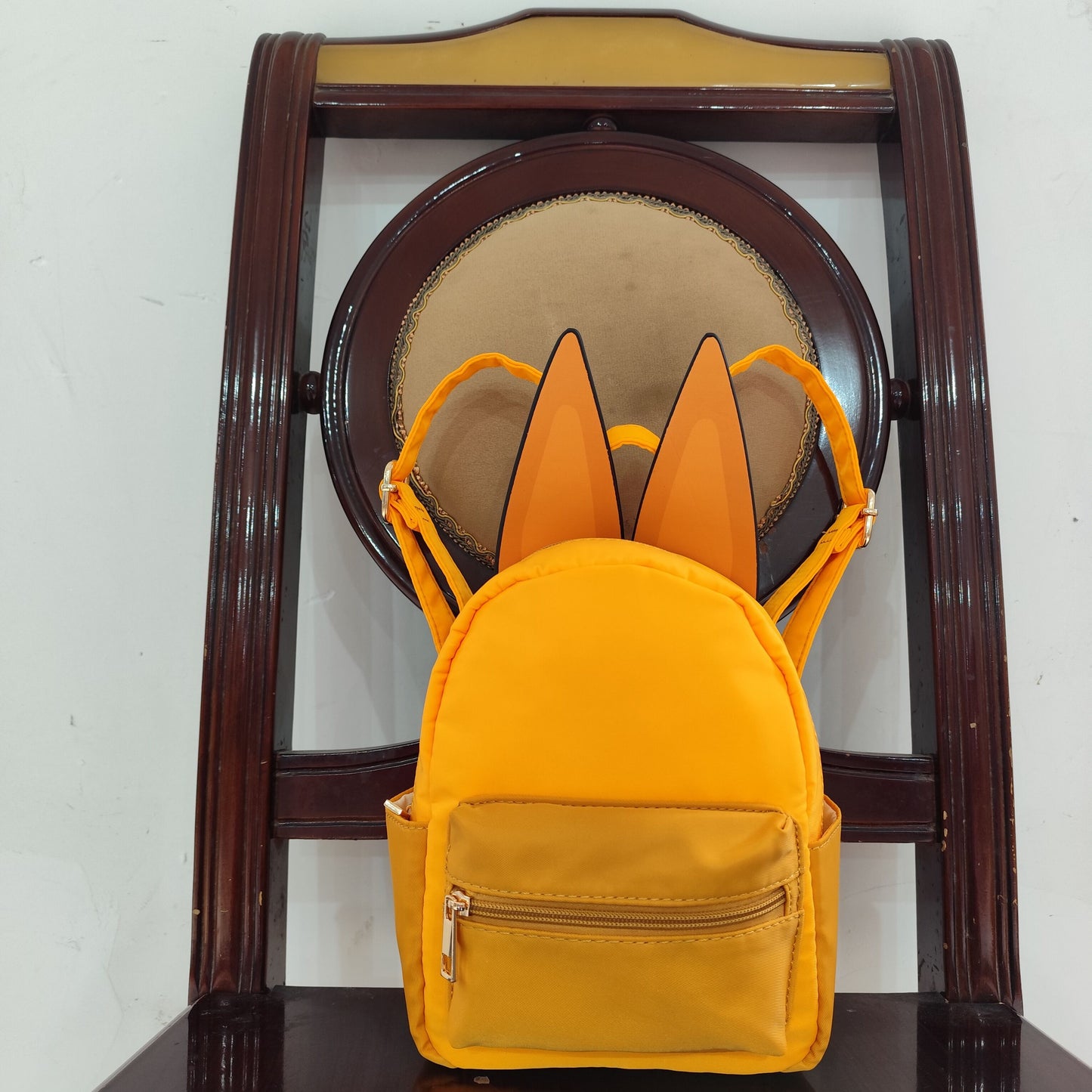BA0282 Baby Kids Cute Orange Dog Ears Backpacks Bags D 3.14