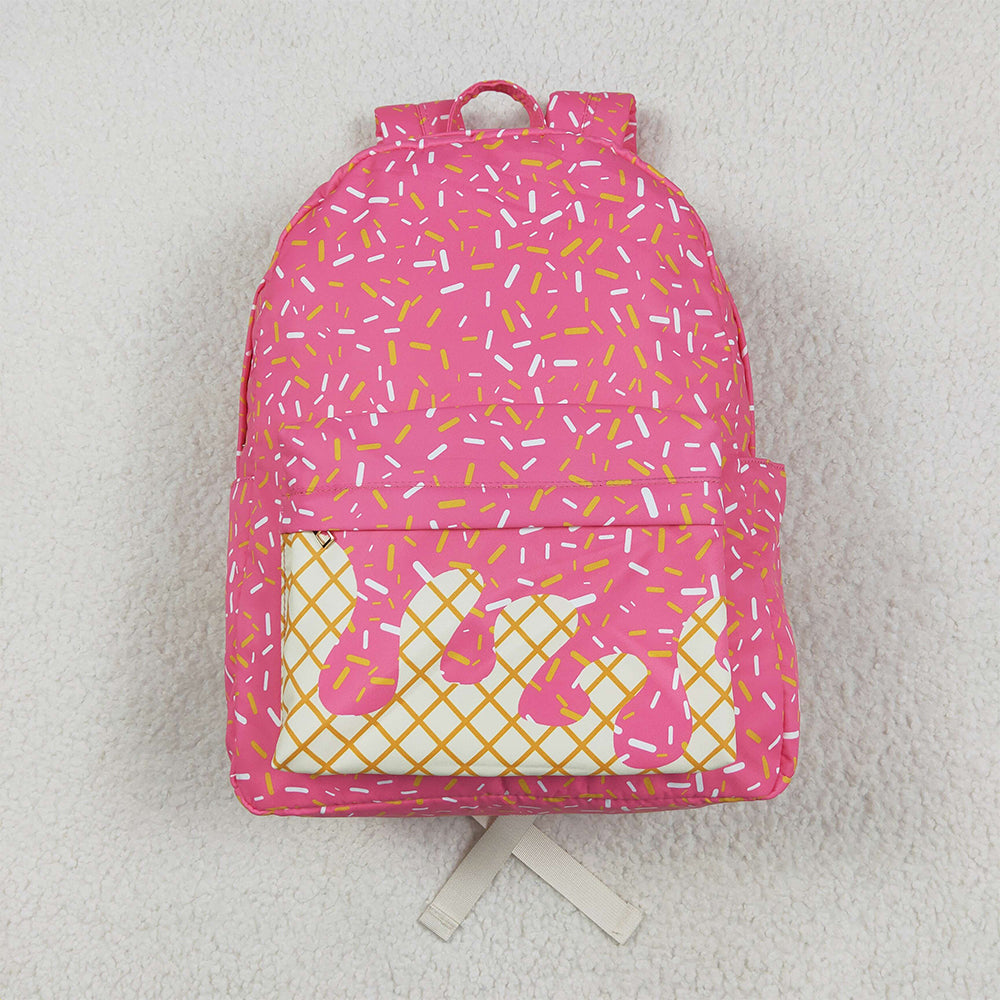 BA0300 Baby Girls Pink Drips Sprinkles Backpack Bags  D 5.24