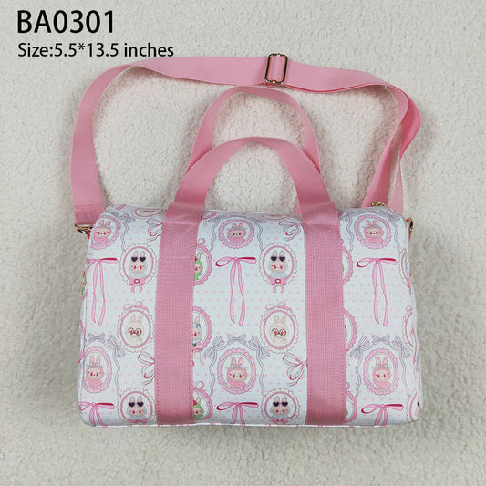 BA0301 Cartoon mirror pink and white gym bag D 4.25