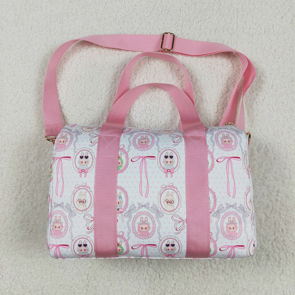 BA0301 Cartoon mirror pink and white gym bag  D 4.25