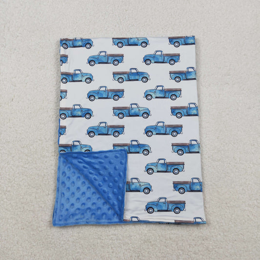 BL0062  Baby Kids Truck Minky blankets D 1122