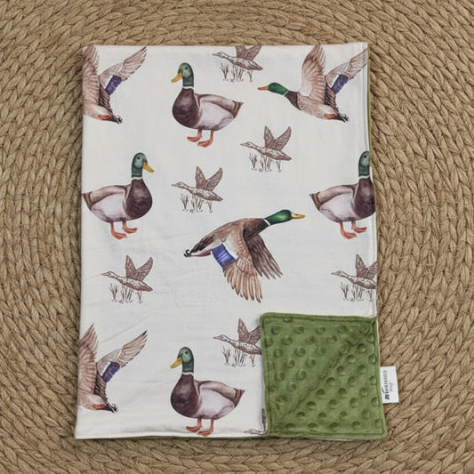 BL0081 Duck Print Baby Blanket